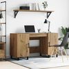 vidaXL Desk with Shelf Artisan oak 140 x 50 x 75 cm Engineered wood