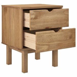 vidaXL Bedside Cabinet "OTTA" 45x39x57 cm Solid Wood Pine