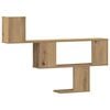 vidaXL Wall Shelf Artisian Oak 100x15x70 cm Engineered Wood