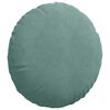 vidaXL Seat Cushions 2 pcs Sea Green Ø 50 x 19 cm Velvet