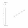 vidaXL Closet Rod 2 pcs Silver 371.5 x 15 x 29 mm Aluminium Alloy