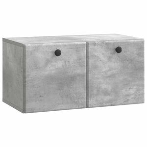 vidaXL Wall-Mounted TV Cabinet 59.5 x 31 x 30 cm Concrete Grey