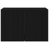 vidaXL TV Wall Cabinet Black 59.5 x 31 x 40 cm Engineered Wood