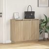 vidaXL LED Sideboard Sonoma Oak 90 x 32 x 75 cm Engineered Wood