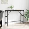 vidaXL Console Table Black Oak 100 x 32 x 75 cm Engineered Wood