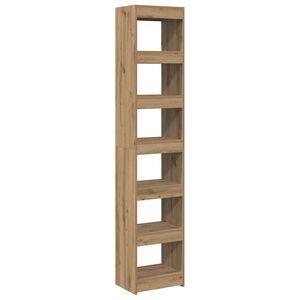vidaXL Book Cabinet/Room Divider Artisan Oak 40x30x198 cm