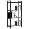 vidaXL Bookshelf Grey sonoma 60 x 30 x 120 cm Engineered Wood