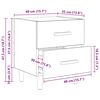 vidaXL Bed Cabinet 2 pcs Artisan Oak 40 x 35 x 47.5cm Engineered Wood