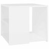 vidaXL Side Table White 50x50x45 cm Engineered Wood