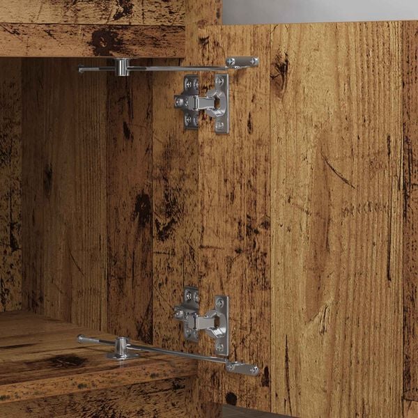 vidaXL Pull Rod Hinge 2 pcs Silver 190 mm Iron