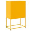 vidaXL Highboard Mustard Yellow 68.5x38.5x107 cm Steel