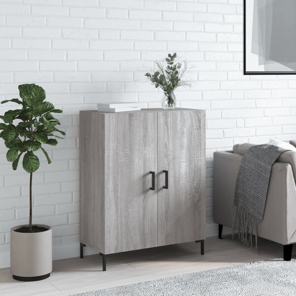 vidaXL Sideboard Grey Sonoma 69.5x34x90 cm Engineered Wood