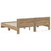 vidaXL Bed Frame Artisan Oak 200 x 200 cm Engineered Wood
