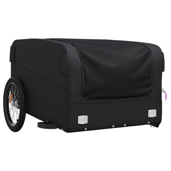 vidaXL Bike Trailer Black 45 kg Iron