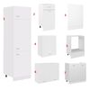 vidaXL 7 Piece Kitchen Cabinet Set Lyon White Engineered Wood