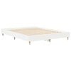 vidaXL Bed Frame No Mattress White 150x200 cm King Size Engineered Wood