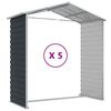 vidaXL Garden Shed Anthracite 191x470x198 cm Galvanised Steel