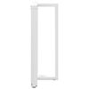 vidaXL Bar Table Legs T-Shaped&nbsp;2 pcs White 60x35x(100-101) cm Steel