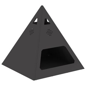 vidaXL Fire Bowl Black 50 x 50 x 51 cm Weathering steel