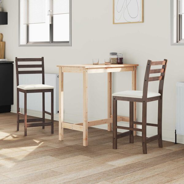 vidaXL Dining Chairs 2 pcs Light Brown 40 x 47.5 x 99.5 cm