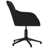 vidaXL Office Chair Height Adjustable Black 56 x 61.5 x 72 cm Velvet