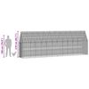 vidaXL Chicken Cage 2 pcs Silver 600 x 100 x 210 cm Galvanised Steel