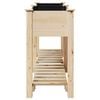 vidaXL Garden Planter Beige 161 x 43 x 76.5 cm Solid Fir Wood