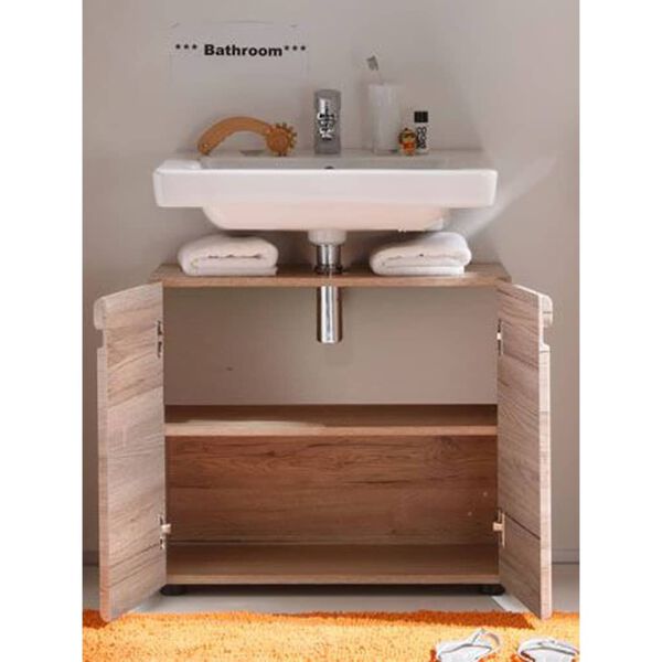 Trendteam Sink Vanity Unit Malea San Remo Oak