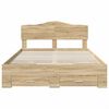 vidaXL Bed Frame with Drawer Sonoma Oak 150 x 200 cm Engineered Wood