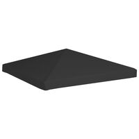 vidaXL Gazebo Top Cover 270 g/m² 3x3 m Black