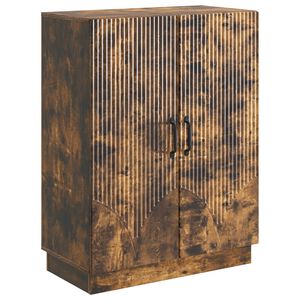 vidaXL Sideboard Smoked Oak 66 x 34.5 x 87 cm Engineered Wood