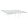 vidaXL Metal Bed Frame without Mattress White 140x200cm