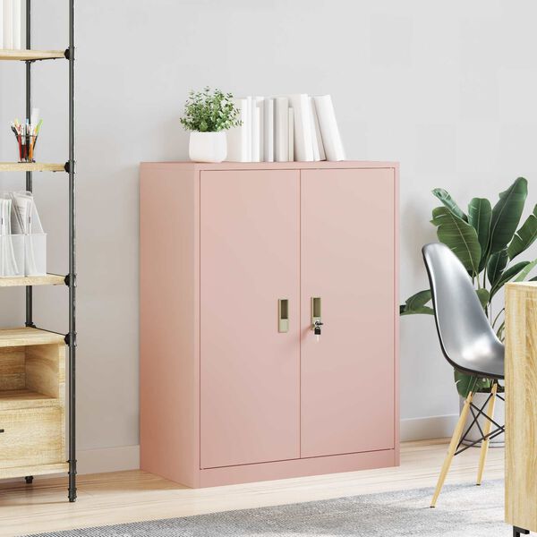 vidaXL Storage Cabinet Pink 80 x 40 x 105 cm Steel
