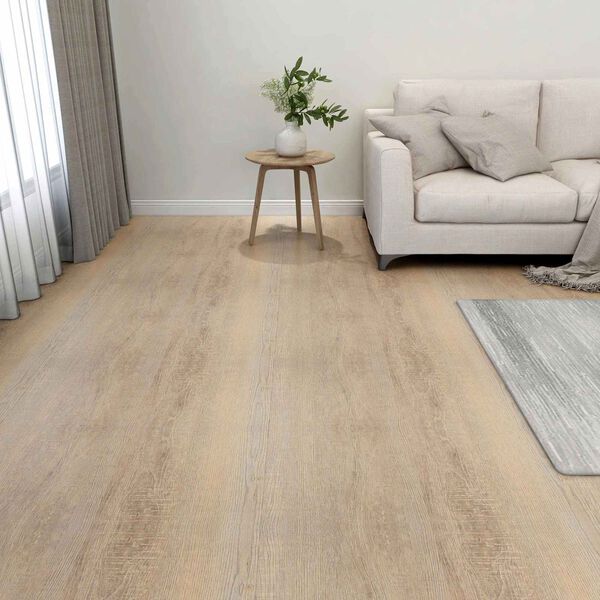 vidaXL Flooring Planks 55 pcs Brown 5.11 m&sup2; PVC