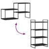 vidaXL Bookshelf Boards 4 pcs High Gloss Black 60x40x1.5 cm Engineered Wood