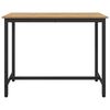 vidaXL Table Artisan Oak 100 x 50 x 76.5 cm Engineered Wood and Steel