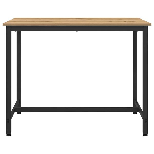 vidaXL Table Artisan Oak 100 x 50 x 76.5 cm Engineered Wood and Steel
