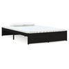 vidaXL Bed Frame without Mattress Black Solid Wood 120x190 cm