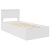 vidaXL Bed Frame with Headboard White 75 x 190 cm Engineered Wood