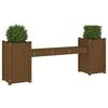 vidaXL Planter Bench Honey Brown 180x36x63 cm Solid Wood Pine