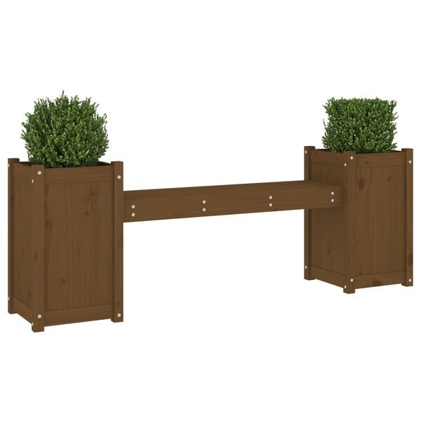 vidaXL Planter Bench Honey Brown 180x36x63 cm Solid Wood Pine