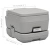 vidaXL Portable Camping Toilet Grey 10+10 L