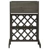 vidaXL Garden Trellis Planter Grey 45x30x74 cm Solid Firwood