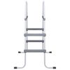vidaXL Pool Ladder Grey 84 cm Steel