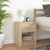 vidaXL Bedside Cabinet with Drawer Sonoma Oak 40x34x50 cm