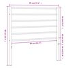 vidaXL Metal Replace Headboard Black 90 cm