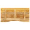 vidaXL Desk Top with Curve 110x50x2.5 cm Solid Wood Rough Mango