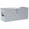 vidaXL Aluminium Box 76.5x26.5x33 cm Silver