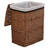 vidaXL Laundry Basket Brown Willow