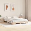 vidaXL Bed Frame Natural 140 x 200 cm Solid Pine Wood